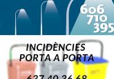 Telèfon incidències enllumenat i porta a porta